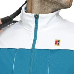 Nike Court Heritage Training Jacket Men - Petrol, White -Padel Pro Shop 55271000 15