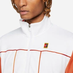 Nike Court Heritage Training Jacket Men - White, Orange -Padel Pro Shop 55272000 15