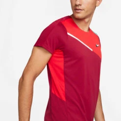 Nike Court Dry Slam T-Shirt Men - Red, Orange -Padel Pro Shop 55276000 16