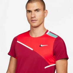 Nike Court Dry Slam T-Shirt Men - Red, Orange -Padel Pro Shop 55276000 17