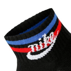 Nike Ankle Essential Tennis Socks 3 Pack - Black, Multicoloured -Padel Pro Shop 55430000 12