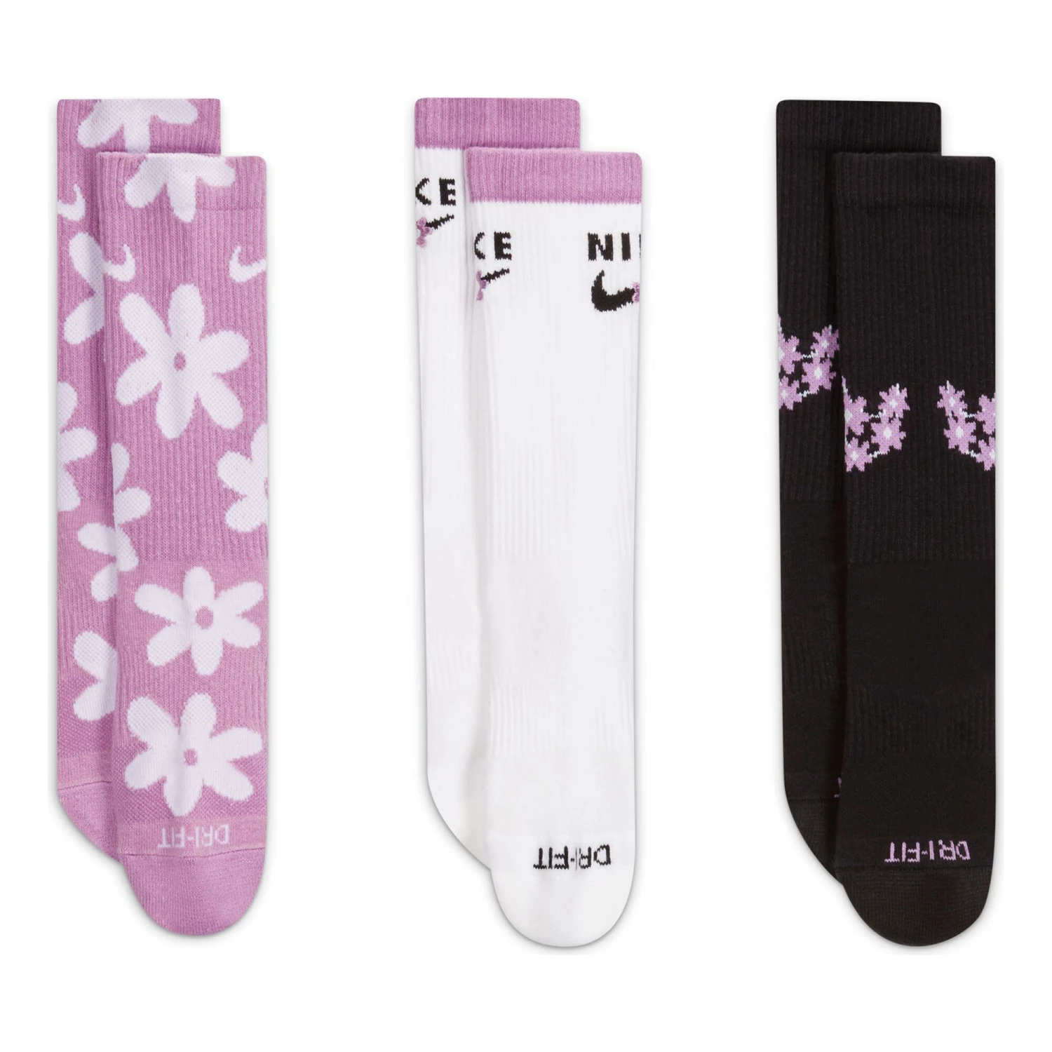 Nike Everyday Plus Tennis Socks 3 Pack - Multicoloured 4 Nike Everyday Plus Tennis Socks 3 Pack - Multicoloured - Image 2