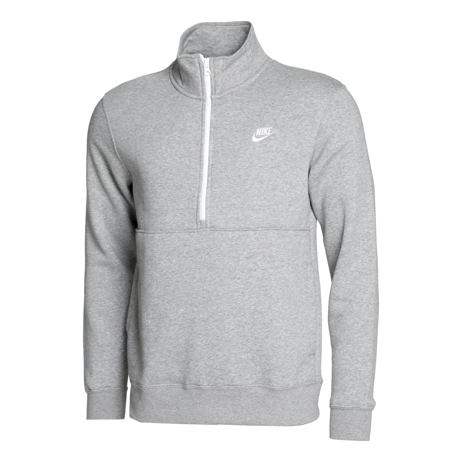 Nike Club Brushed Back Half-Zip Sweatshirt Men - Lightgrey 3 Nike Club Brushed Back Half-Zip Sweatshirt Men - Lightgrey