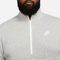 Nike Club Brushed Back Half-Zip Sweatshirt Men - Lightgrey 16 Nike Club Brushed Back Half-Zip Sweatshirt Men - Lightgrey -Padel Pro Shop 55534000 13
