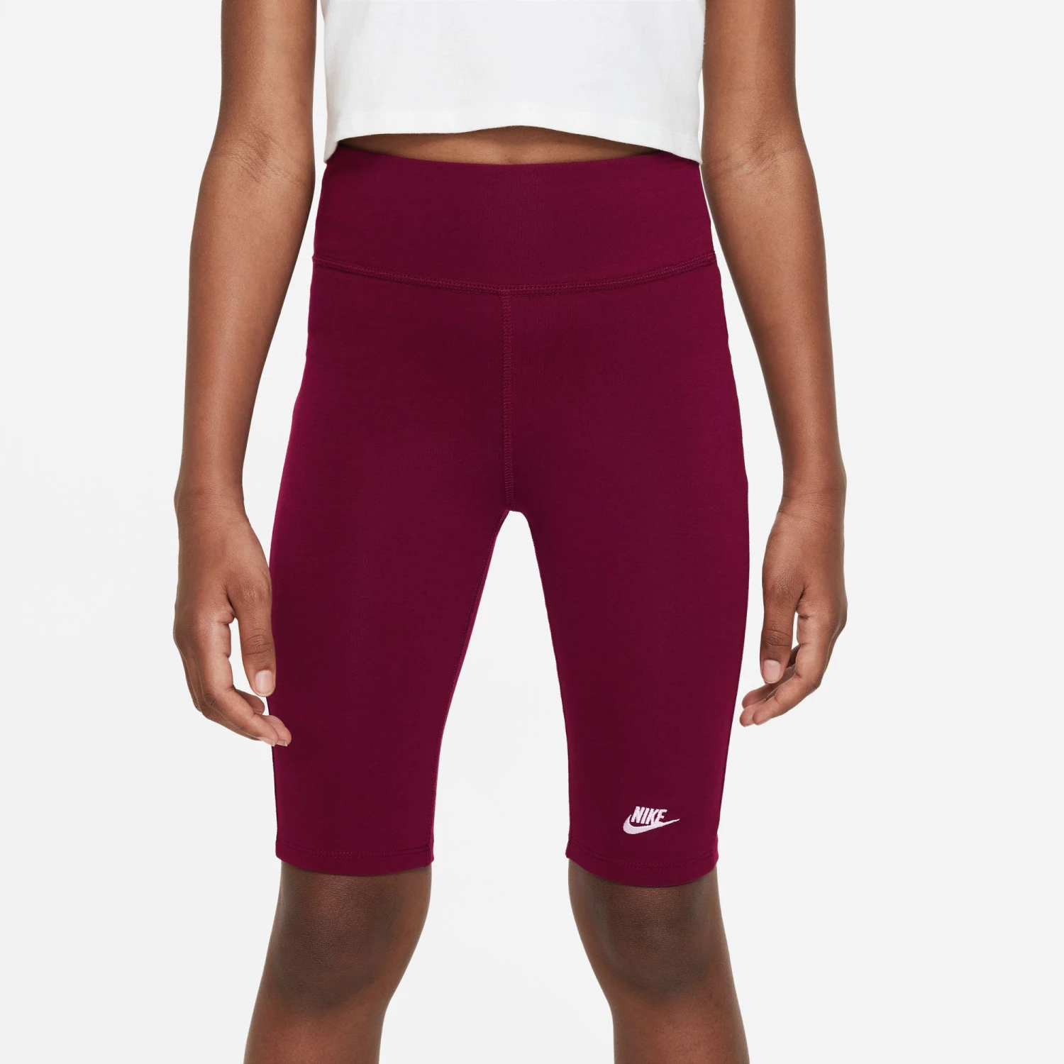 Nike Sportswear 9in Tight Girls - Dark Red 8 Nike Sportswear 9in Tight Girls - Dark Red - Image 6
