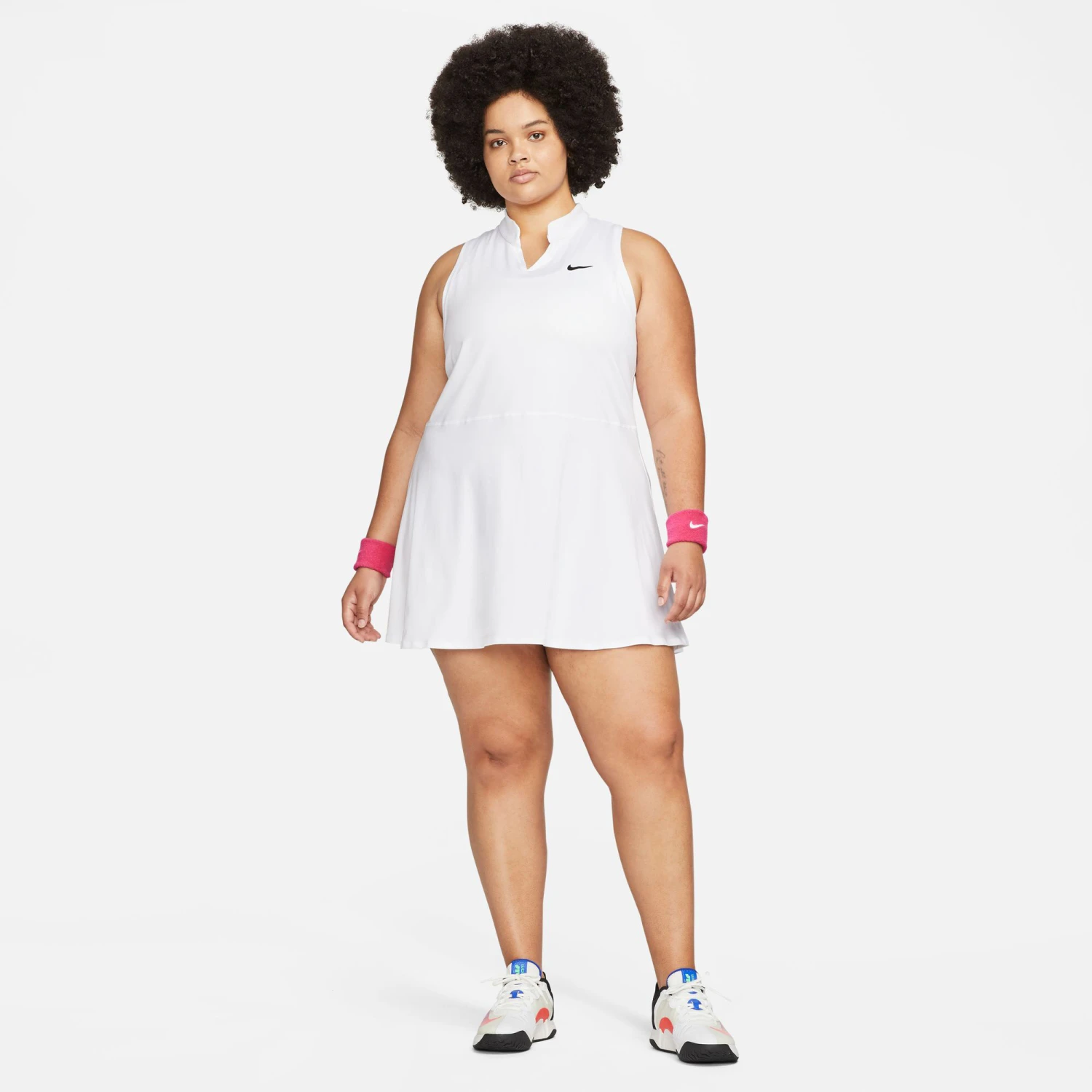 Nike Court Victory Dri-Fit Plus Dress Women - White 10 Nike Court Victory Dri-Fit Plus Dress Women - White - Image 8