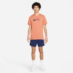 Nike Court Dri-Fit Swoosh T-Shirt Men - Orange, Blue -Padel Pro Shop 55942000 15