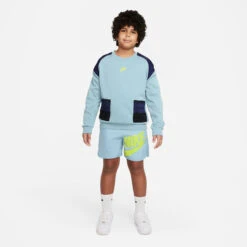 Nike Sportswear Woven HBR Shorts Boys - Blue, Green -Padel Pro Shop 56029000 13