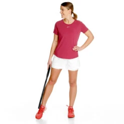 Nike Dri-Fit One Luxe STD T-Shirt Women - Berry -Padel Pro Shop 56681000 0 3