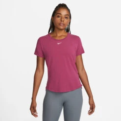 Nike Dri-Fit One Luxe STD T-Shirt Women - Berry -Padel Pro Shop 56681000 13