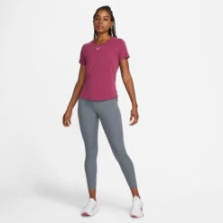 Nike Dri-Fit One Luxe STD T-Shirt Women - Berry -Padel Pro Shop 56681000 15