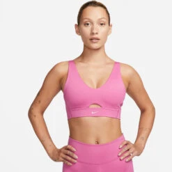 Nike Dri-Fit Indy Plunge Cutout Sports Bras Women - Pink -Padel Pro Shop 56696000 13