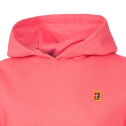 Nike Dri-Fit Court Heritage Fleece Hoody Women - Coral 15 Nike Dri-Fit Court Heritage Fleece Hoody Women - Coral -Padel Pro Shop 57032000 10