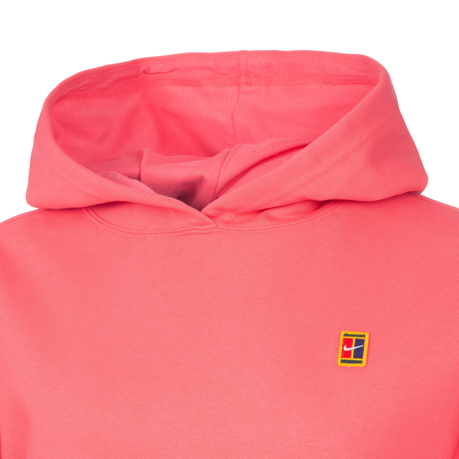 Nike Dri-Fit Court Heritage Fleece Hoody Women - Coral 5 Nike Dri-Fit Court Heritage Fleece Hoody Women - Coral - Image 3