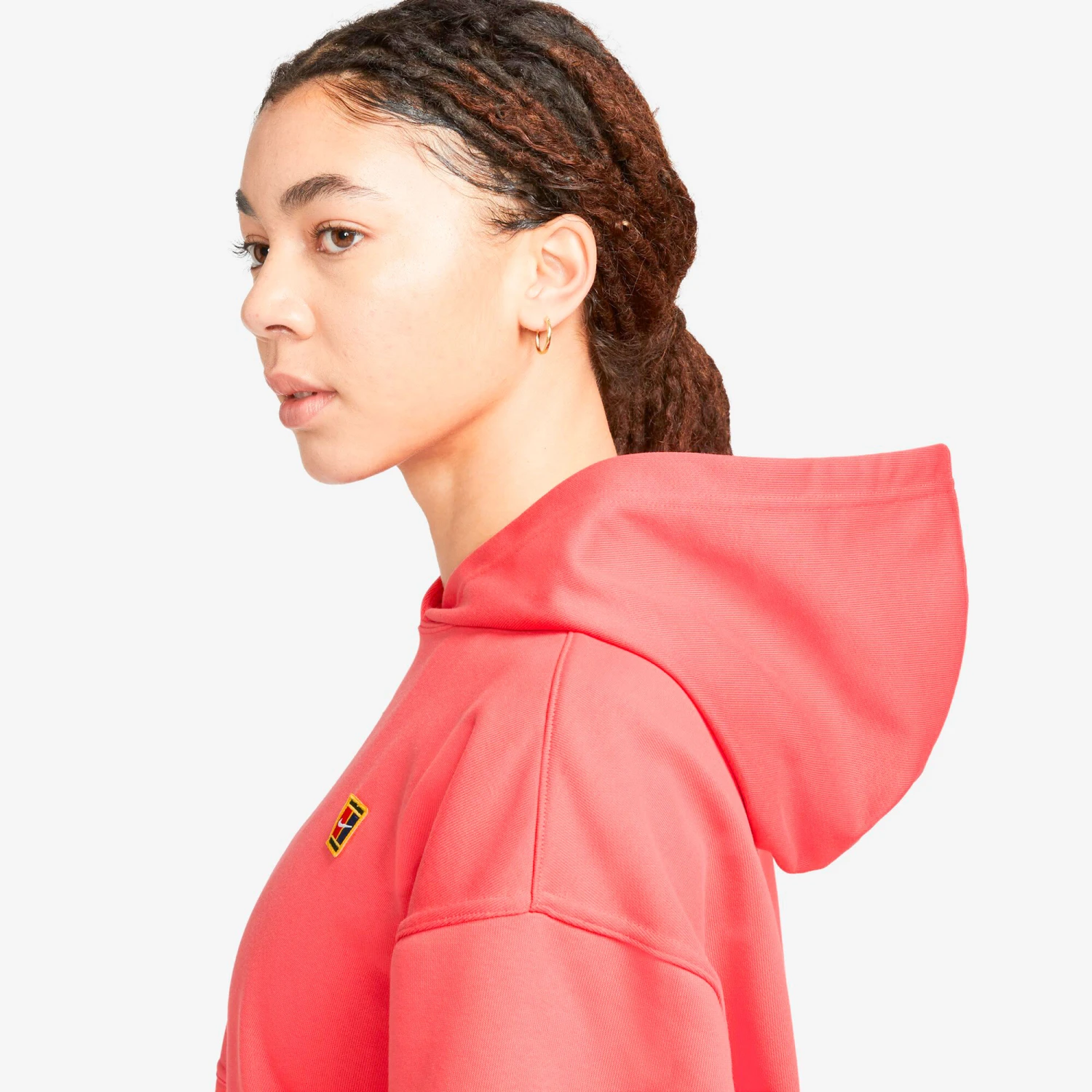 Nike Dri-Fit Court Heritage Fleece Hoody Women - Coral 12 Nike Dri-Fit Court Heritage Fleece Hoody Women - Coral - Image 10