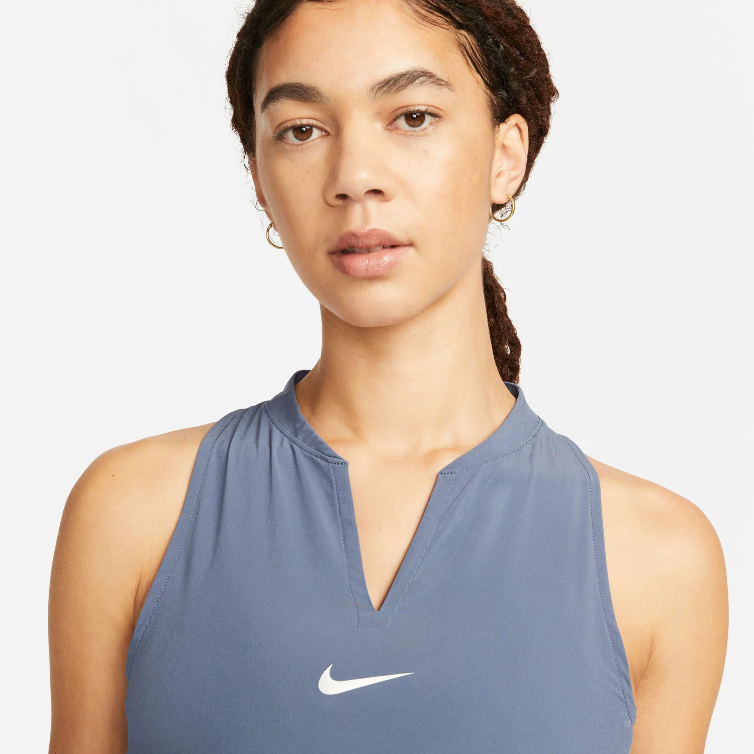 Nike Dri-Fit Advantage Dress Women - Blue Grey 11 Nike Dri-Fit Advantage Dress Women - Blue Grey - Image 9