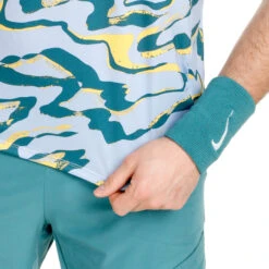 Nike Dri-Fit Advantage Court Print T-Shirt Men - Light Blue, Multicoloured -Padel Pro Shop 57139000 0 6