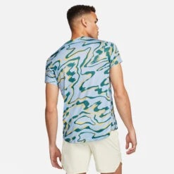 Nike Dri-Fit Advantage Court Print T-Shirt Men - Light Blue, Multicoloured -Padel Pro Shop 57139000 14